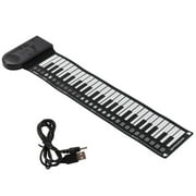 Foldable Roll Up Flexible Piano 49 Keys Soft Keyboard Electronic Organ Gifts